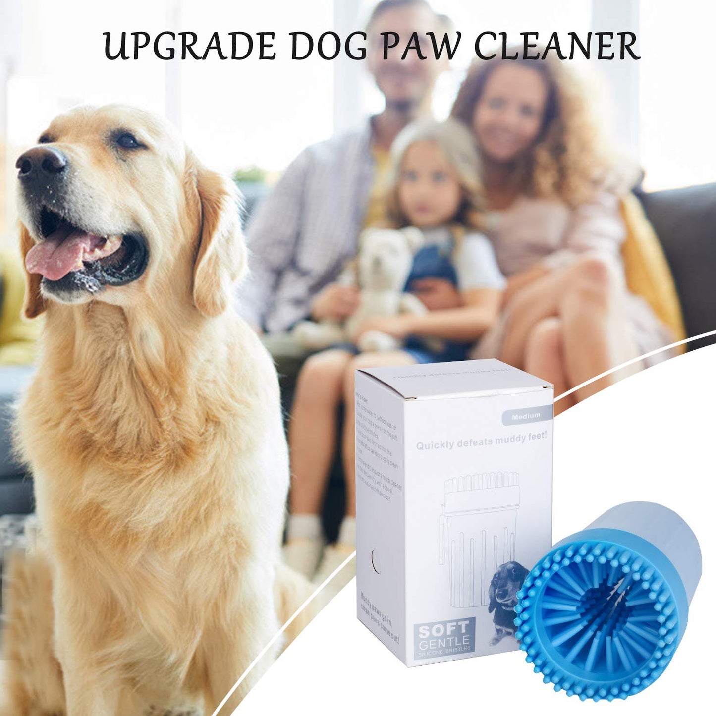 Dog Paw Cleaner Dog Brush Dog Grooming Portable Dog Paw Foot Washing Cup for Cats and Dogs