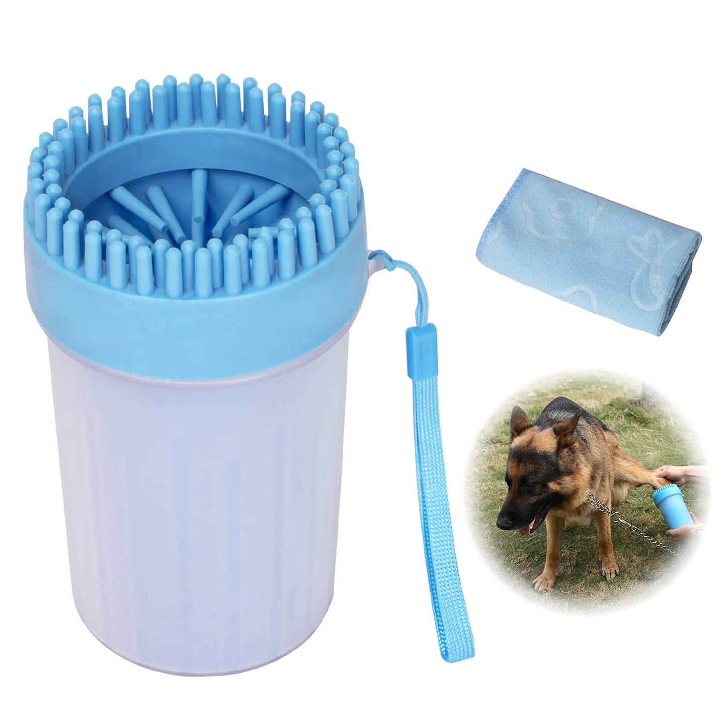 Dog Paw Cleaner Dog Brush Dog Grooming Portable Dog Paw Foot Washing Cup for Cats and Dogs
